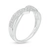 Thumbnail Image 3 of Previously Owned - 1/3 CT. T.W. Diamond Chevron Anniversary Band in 14K White Gold