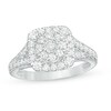 Thumbnail Image 1 of Previously Owned - 1 CT. T.W. Composite Diamond Double Cushion Frame Split Shank Engagement Ring in 10K White Gold