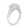 Thumbnail Image 3 of Previously Owned - 1 CT. T.W. Composite Diamond Double Cushion Frame Split Shank Engagement Ring in 10K White Gold
