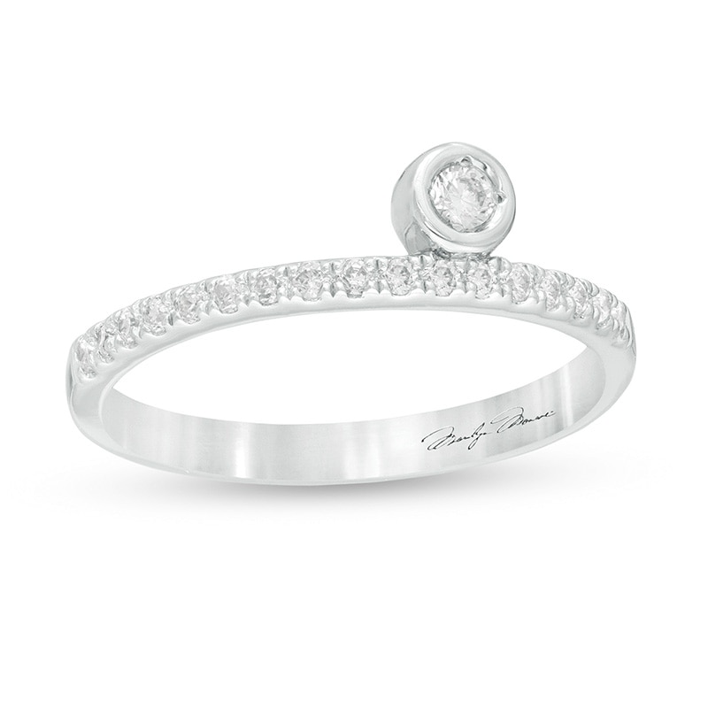 Main Image 1 of Previously Owned - Marilyn Monroe™ Collection 1/5 CT. T.W. Diamond Ring in 10K White Gold