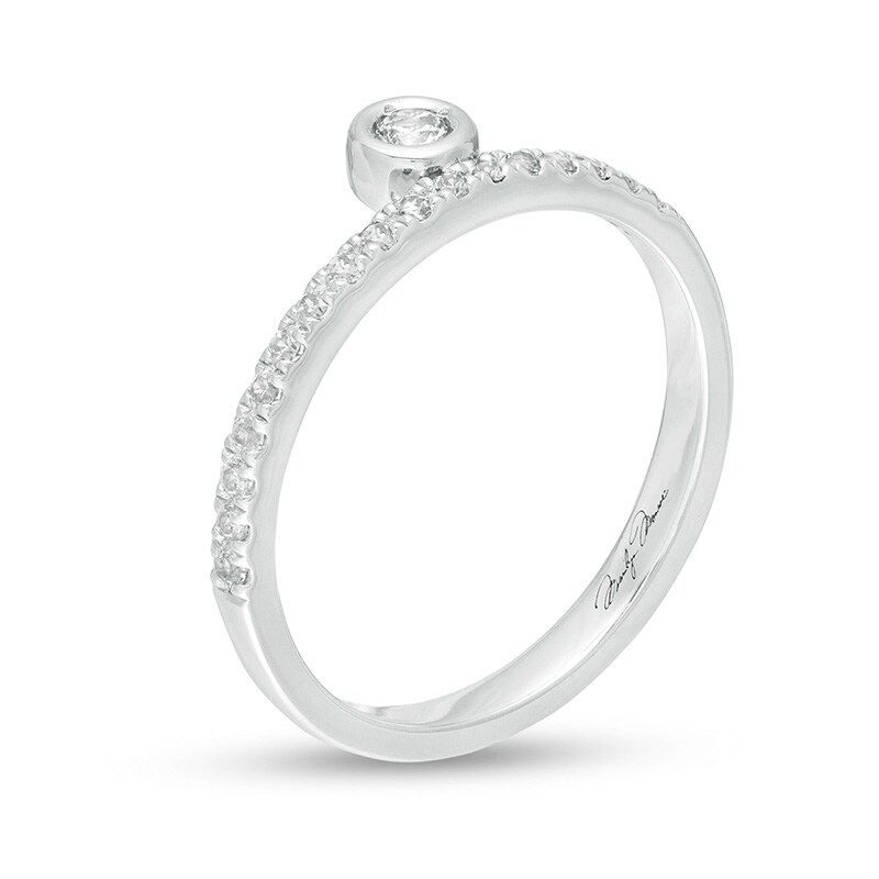 Main Image 2 of Previously Owned - Marilyn Monroe™ Collection 1/5 CT. T.W. Diamond Ring in 10K White Gold