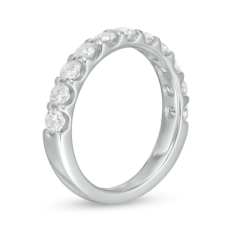 Main Image 3 of Previously Owned - 1-1/4 CT. T.W. Diamond Band in 10K White Gold