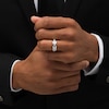 Thumbnail Image 2 of Previously Owned - Vera Wang Men's Sapphire and 3/4 CT. T.W. Diamond Wedding Band in 14K White Gold