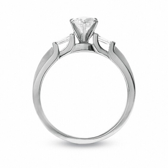 Previously Owned - 1/2 CT. T.w. Princess-Cut Diamond Engagement Ring in 14K White Gold