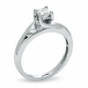 Thumbnail Image 2 of Previously Owned - 1/2 CT. T.W. Princess-Cut Diamond Twist Solitaire Engagement Ring in 14K White Gold