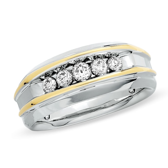 Previously Owned - 1/2 CT. T.w. Diamond Artisan Ring in 10K Two-Tone Gold