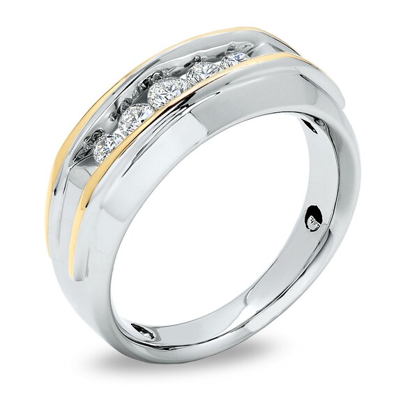 Previously Owned - 1/2 CT. T.w. Diamond Artisan Ring in 10K Two-Tone Gold