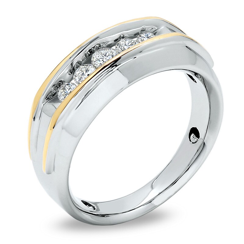 Main Image 2 of Previously Owned - 1/2 CT. T.W. Diamond Artisan Ring in 10K Two-Tone Gold