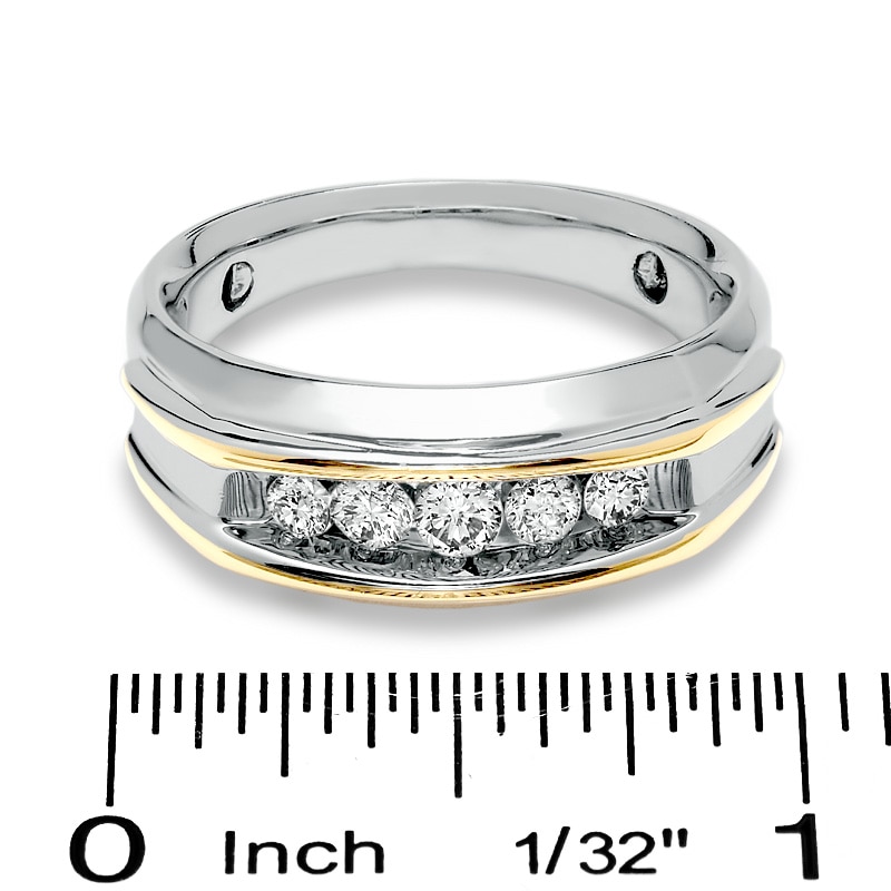 Main Image 3 of Previously Owned - 1/2 CT. T.W. Diamond Artisan Ring in 10K Two-Tone Gold