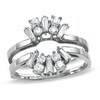 Thumbnail Image 1 of Previously Owned - 1/2 CT. T.W. Diamond Solitaire Ring Enhancer in 14K White Gold