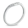 Thumbnail Image 2 of Previously Owned - Diamond Accent Contour Wedding Band in 14K White Gold