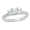 Thumbnail Image 1 of Previously Owned - Celebration Ideal 1-1/5 CT. T.W. Princess-Cut Diamond Three Stone Ring in 14K White Gold (J/I1)