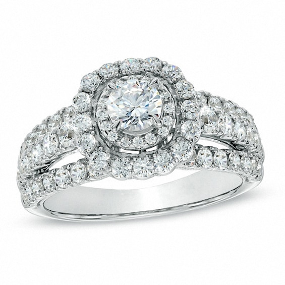 Previously Owned - Celebration Grand® 1-3/4 CT. T.w. Diamond Engagement Ring in 14K White Gold