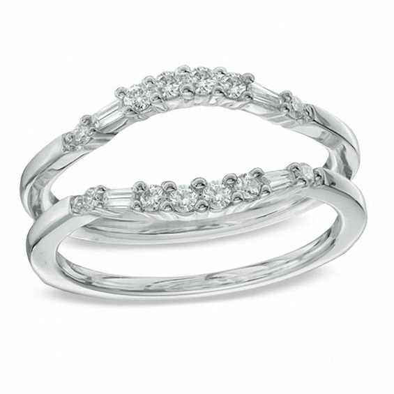 Previously Owned 1/3 CT. T.w. Diamond Solitaire Enhancer in 14K White Gold