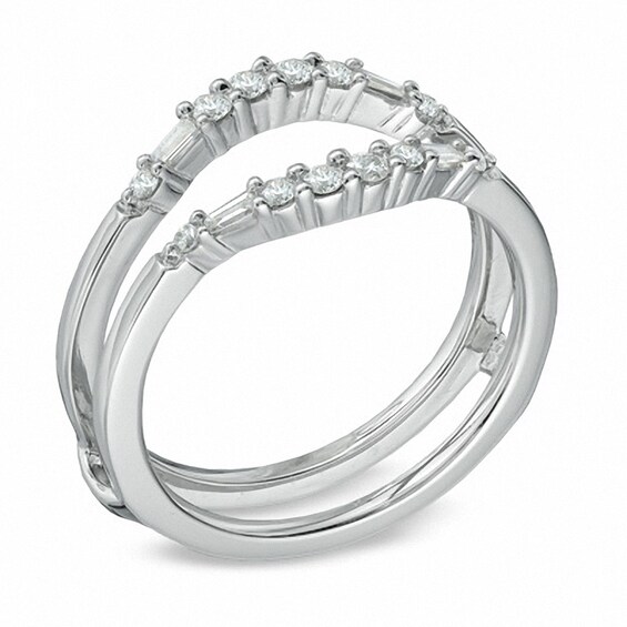 Previously Owned 1/3 CT. T.w. Diamond Solitaire Enhancer in 14K White Gold