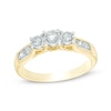 Thumbnail Image 1 of Previously Owned - 1/2 CT. T.W. Diamond Past Present Future® Engagement Ring in 10K Gold
