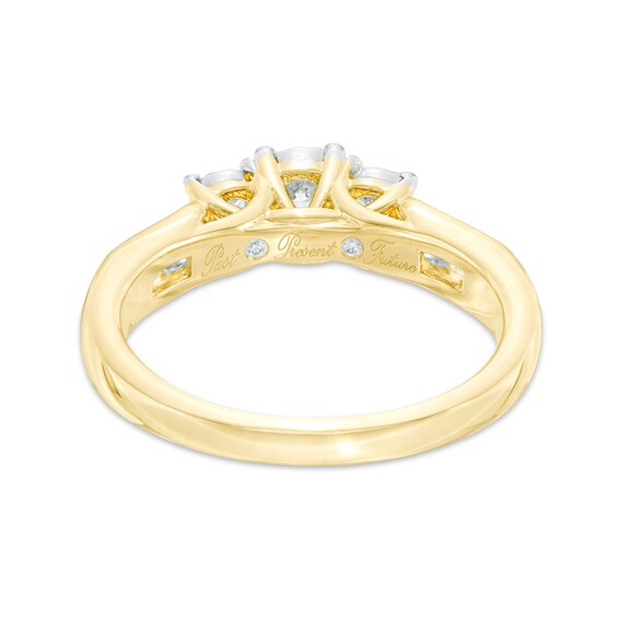Previously Owned - 1/2 CT. T.w. Diamond Past Present FutureÂ® Engagement Ring in 10K Gold
