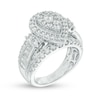 Thumbnail Image 2 of Previously Owned - 2 CT. T.W. Composite Diamond Pear-Shaped Frame Vintage-Style Engagement Ring in 14K White Gold