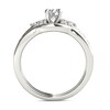 Thumbnail Image 3 of Previously Owned - 1 CT. T.W. Diamond Tri-Sides Bridal Set in 14K White Gold