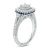 Thumbnail Image 2 of Previously Owned - Vera Wang Love Collection 1-1/3 CT. T.W. Diamond and Sapphire Frame Engagement Ring in 14K White Gold