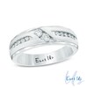 Thumbnail Image 1 of Previously Owned - Ever Us® 1/2 CT. T.W. Two Stone Diamond Satin Slant Band in 14K White Gold