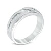 Thumbnail Image 2 of Previously Owned - Ever Us® 1/2 CT. T.W. Two Stone Diamond Satin Slant Band in 14K White Gold