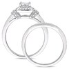 Thumbnail Image 3 of Previously Owned - 1/3 CT. T.W. Quad Princess-Cut Diamond Frame Collar Vintage-Style Bridal Set in 10K White Gold