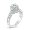 Thumbnail Image 2 of Previously Owned - 1/2 CT. T.W. Composite Diamond Frame Bridal Set in 10K White Gold
