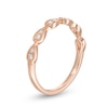 Thumbnail Image 2 of Previously Owned - 1/8 CT. T.W. Diamond Teardrop Vintage-Style Stackable Band in 10K Rose Gold