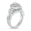 Thumbnail Image 2 of Previously Owned - 3/4 CT. T.W. Diamond Double Frame Twist Bridal Set in 10K White Gold