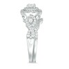 Thumbnail Image 4 of Previously Owned - 3/4 CT. T.W. Diamond Double Frame Twist Bridal Set in 10K White Gold