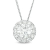 Thumbnail Image 1 of Previously Owned - 1 CT. T.W. Diamond Frame Pendant in 14K White Gold