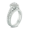 Thumbnail Image 2 of Previously Owned - 1-1/5 CT. T.W. Diamond Double Oval Frame Bridal Set in 14K White Gold