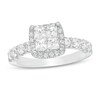 Thumbnail Image 0 of Previously Owned - 1-5/8 CT. T.W. Princess-Cut Quad Diamond Frame Engagement Ring in 14K White Gold