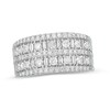 Thumbnail Image 1 of Previously Owned - 1 CT. T.W. Diamond Double Row Ring in 10K White Gold