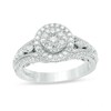Thumbnail Image 1 of Previously Owned - Vera Wang Love Collection 1 CT. T.W. Diamond Vintage-Style Engagement Ring in 14K White Gold