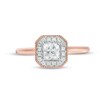 Thumbnail Image 4 of Previously Owned - Vera Wang Love Collection 5/8 CT. T.W. Diamond Frame Vintage-Style Engagement Ring in 14K Rose Gold