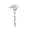 Thumbnail Image 3 of Previously Owned - 1 CT. T.W. Pear-Shaped Diamond Double Frame Split Shank Engagement Ring in 14K White Gold
