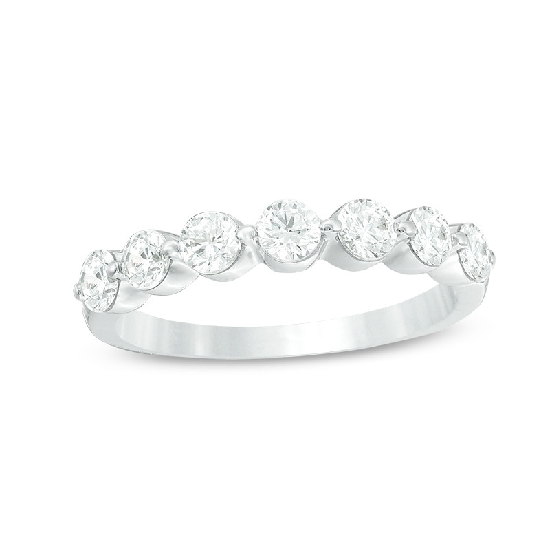 Main Image 1 of Previously Owned - 1 CT. T.W. Diamond Anniversary Band in 14K White Gold