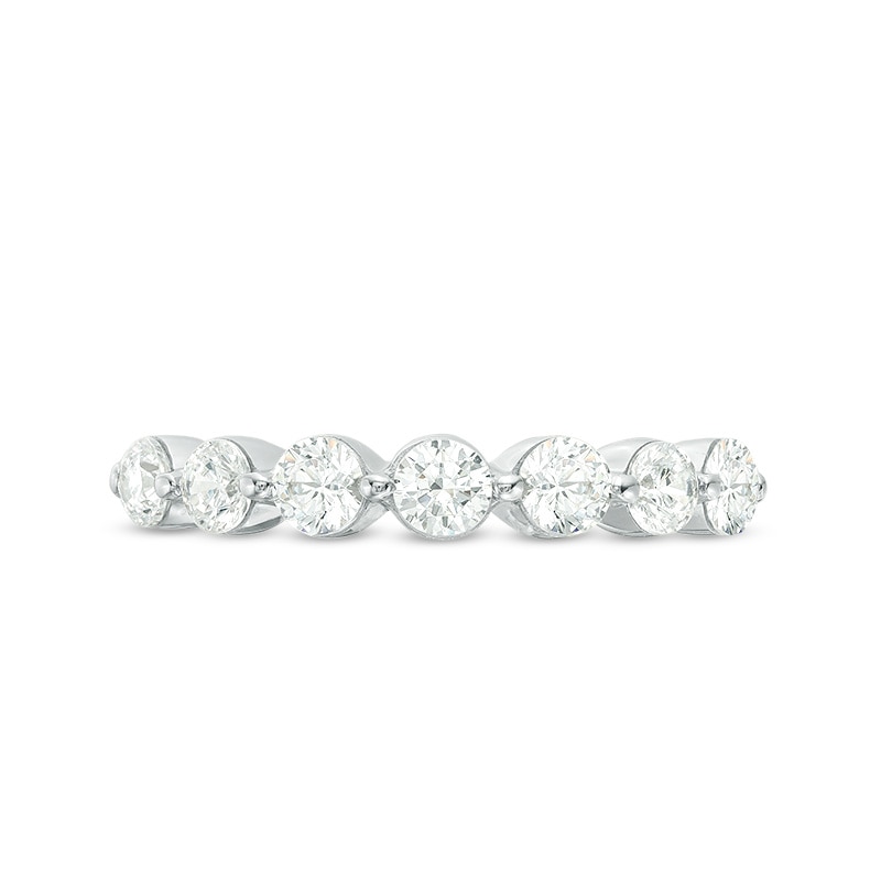 Main Image 4 of Previously Owned - 1 CT. T.W. Diamond Anniversary Band in 14K White Gold