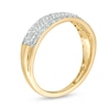 Thumbnail Image 3 of Previously Owned - 1/4 CT. T.W. Diamond Multi-Row Band in 10K Gold