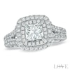 Thumbnail Image 1 of Previously Owned - Vera Wang Love Collection 2-1/5 CT. T.W. Princess-Cut Diamond Frame Engagement Ring in 14K White Gold