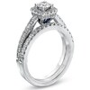Thumbnail Image 3 of Previously Owned - Vera Wang Love Collection 1 CT. T.W. Diamond Frame Bridal Set in 14K White Gold