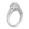 Thumbnail Image 3 of Previously Owned - Marilyn Monroe™ Collection 1 CT. T.W. Oval Diamond Double Frame Ornate Engagement Ring in 14K White Gold