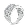 Thumbnail Image 3 of Previously Owned - 2 CT. T.W. Baguette and Round Diamond Multi-Row Ring in 10K White Gold
