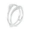 Thumbnail Image 2 of Previously Owned - 3/8 CT. T.W. Diamond Sunburst Solitaire Enhancer in 14K White Gold