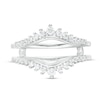 Thumbnail Image 3 of Previously Owned - 3/8 CT. T.W. Diamond Sunburst Solitaire Enhancer in 14K White Gold