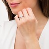 Thumbnail Image 2 of Previously Owned - Vera Wang Love Collection 3/4 CT. T.W. Pear-Shaped Diamond Frame Engagement Ring in 14K White Gold