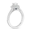 Thumbnail Image 3 of Previously Owned - Vera Wang Love Collection 3/4 CT. T.W. Pear-Shaped Diamond Frame Engagement Ring in 14K White Gold