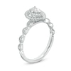 Thumbnail Image 2 of Previously Owned - 1/2 CT. T.W. Pear-Shaped Diamond Double Frame Vintage-Style Engagement Ring in 14K White Gold